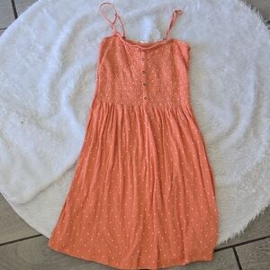 Roxy Orange Dress with White Dots‎